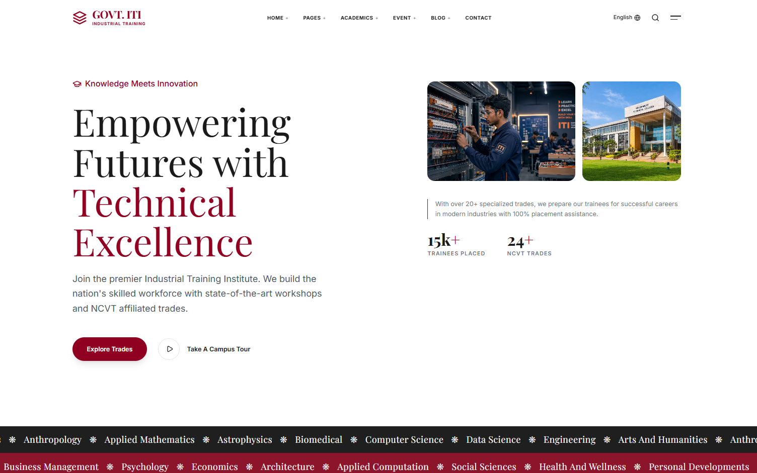Modern Look website preview